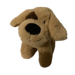 Kate & Milo Plush Puppy Dog Stuffed Animal Toy 6.5” Tan & Brown Soft